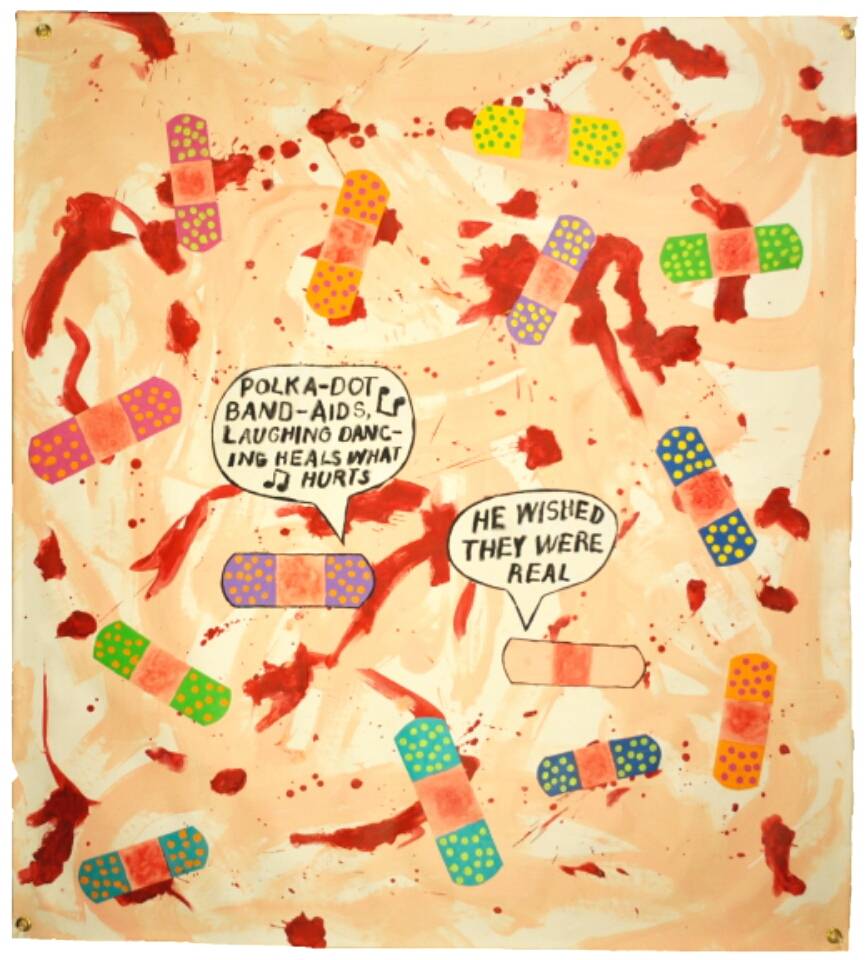 Polka-dot band-aids